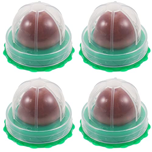 UKCOCO Katzensnack Cat Snacks Candy Ball- Cat Catnip Vitamin Catnip Pudding Cat Lick Lollipop Safe Pet Cat Snack for Kitten Cat, 4pcs Katzenminze Ball