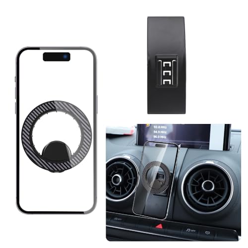Car Magnetic Phone Holder for Audi A3 S3 2015-2020 and Audi RS 3 2017-2020 Auto Interior Accessories Best Cellphone Mount Navigation Charging Mobile Cradle Cell Phones Screen Magnet Stand Accessory