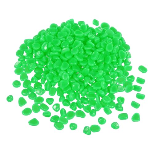 Piedras brillantes autorrecargables de 3000 piezas verdes para patio