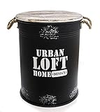 Viele Anwendungsmöglichkeiten: z.B. als Wäschekorb mit Deckel, Fußhocker, Spielzeugkiste im Kinderzimmer, Hocker mit Stauraum, als Brennholzkorb auf der Terrasse.