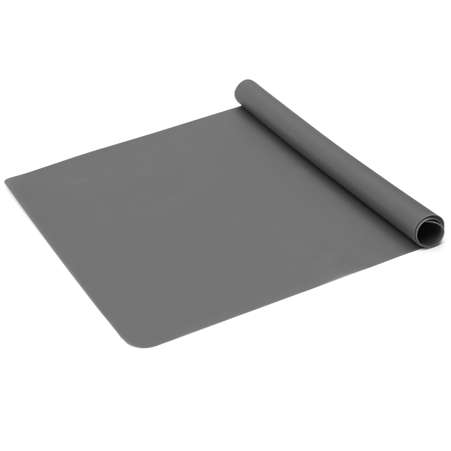 Grey Silicone Baking Mat – (36.5x27cm) Silicone Pastry Mat for Bread Making - Non Slip Silicone Mats for Kitchen Worktop Protector - Non Stick Silicone Heat Resistant Mat for Oven