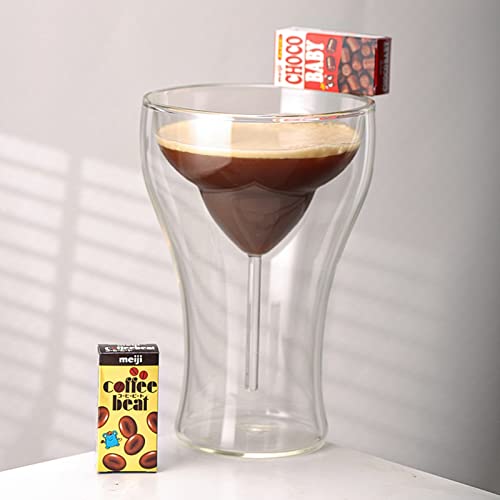 Useekril Glassware Margarita Glasses, Clear Double Wall Insulated Barware, Refrigerator And Freezer Safe, Great Gift For Mixed Drink Lovers, 9 Oz Capacity, Set Of 2 #TOP2