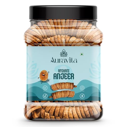 Image of Auravita Naturally Dried Premium Anjeer 500gm | Soft Juicy Figs Dry Fruit | No Added Sugar | Rich Source Of Fiber | Low in Fat | Healthy Snack