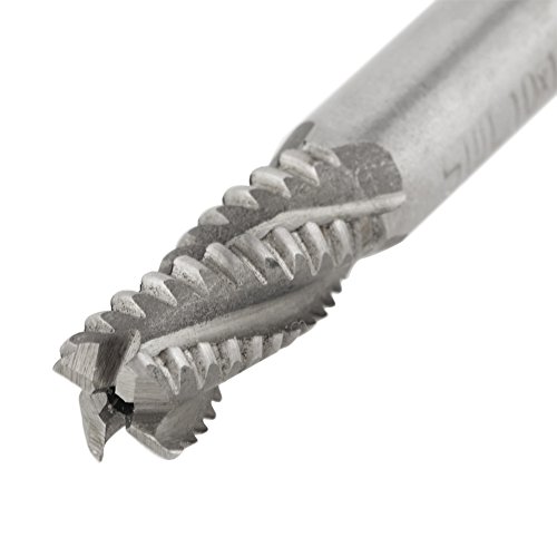 4 Flute End Mill CNC Router Bits High Speed Steel Carbide Square Nose Cutter 10mm/0.4in Diameter x 75mm/3in Length Straight Shank Power Milling Machine