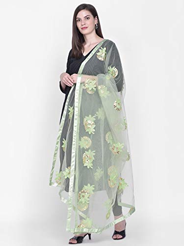 Image of DUPATTA BAZAAR Woman's Embellished Net Dupatta
