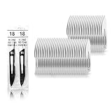 May 50 Stück Skalpellklingen Figur 18 für Skalpellhalter Nr. 4 - Ersatzklingen steril verpackt