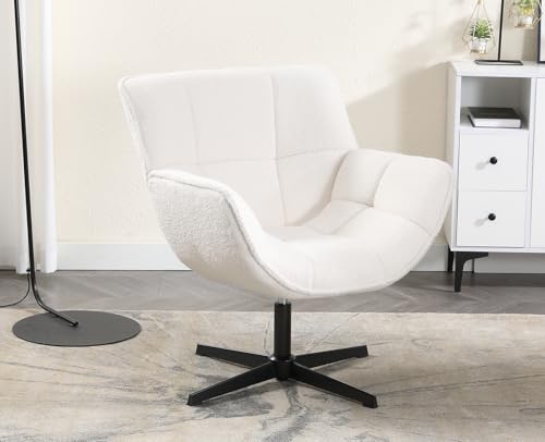 DAYALANE Sillón giratorio de piel sintética