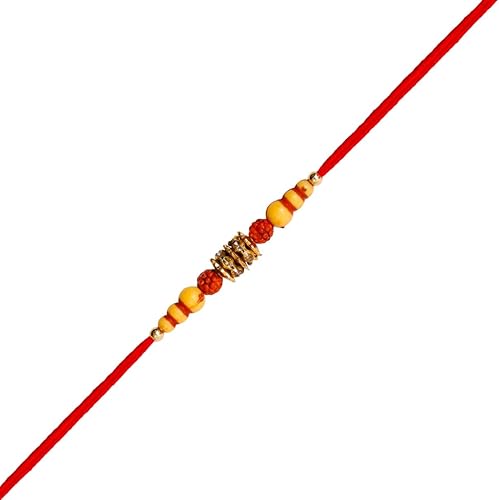 Miniatura 9 de Pulsera de hilo Rakhi para hermano con set de regalo, Nailon