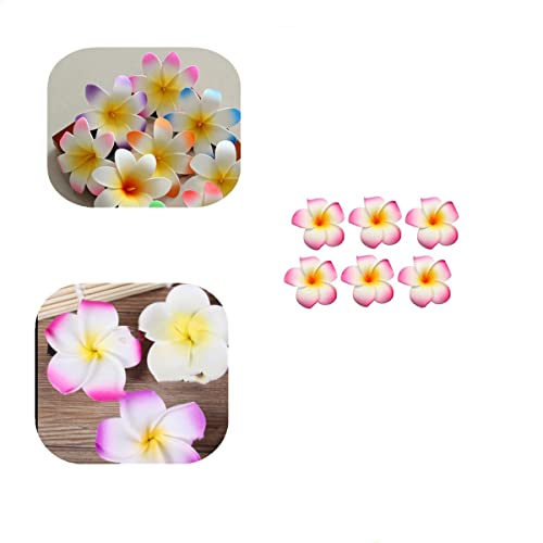 Pinzas para cabello con flores hawaianas, 12 pcs miniatura 6