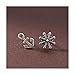 XIANNVQB Boucles d'oreilles pour Femme - S925 Boucles D’Oreilles De Style Chinois Rétro Mat Personnalité Littéraire Chinoise Ancre Et Gouvernail Asymétrique Dames Oreillette Bijoux,925Silver,1 Paire