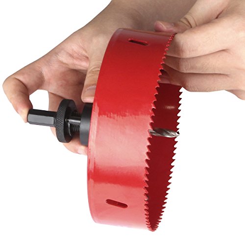 Abuff Precision 6 Inch Bi-Metal Hole Saw For Cornhole Game, Abuff 38Mm Depth Hss Hole Cutter With 1/2 Inch Hex Shank Arbor For Easily Drilling Cornhole Board thumb #2