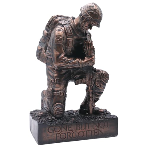 Estatua Memorial Soldado Arrodillado Héroes Militares miniatura 2