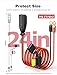 2 Pack M6 24inch Wires Harness Compatible with NO-CO GC002 X-Connect, Genius Smart Battery Chargers Extension Eyelet Terminal Accessory