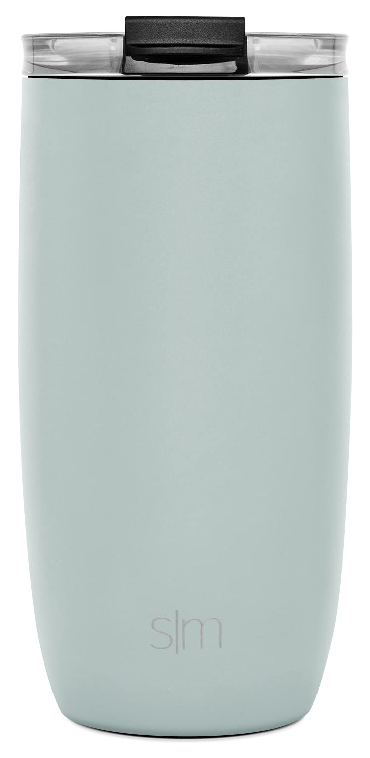 Simple Modern Travel Coffee Mug Tumbler with Flip Lid, Sea Glass Sage, 470ml - Image 2