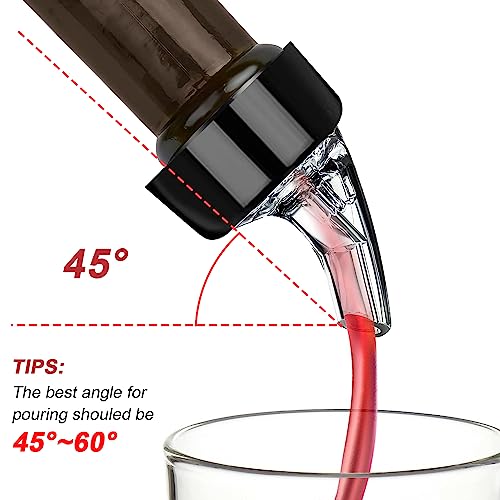 Automatic Measured Bottle Pourer,measured liquor bottle pourers for Spirits,quick shot spirits measuring pourer,Wine Cocktail Alcohol Automatic Dispenser Home Bar Tools 20ml(4 pack) - Image 3