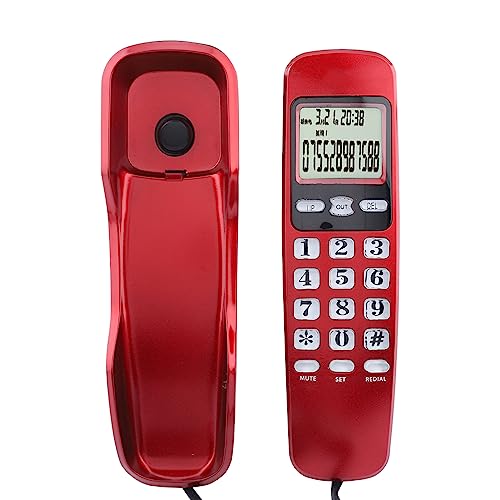 Teléfono de pared ASHATA con pantalla LCD y funciones duales miniatura 2