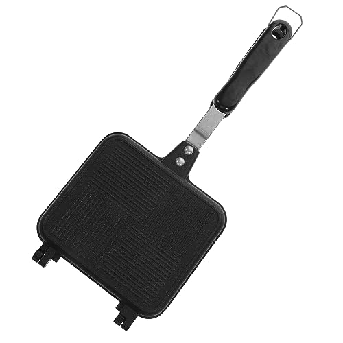 PRETYZOOM Double Sided Non Stick Sandwich Maker Detachable Frying Pan for Grilling and Baking Sandwiches Versatile Kitchen Cookware for Outdoor and Home Use