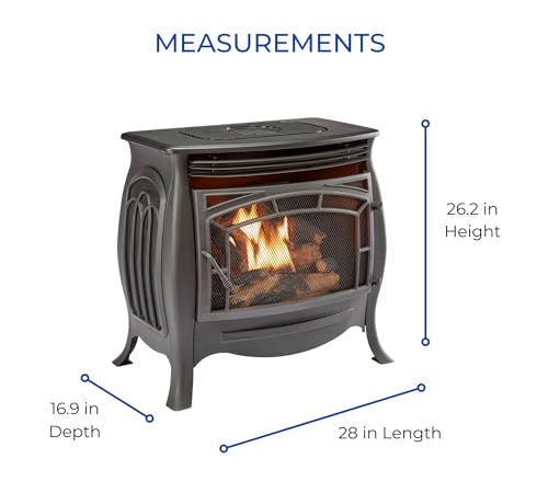 Duluth Forge Dual Fuel Ventless Gas Stove - Model FDSR25, Matte Finish, Remote Control - Image 6