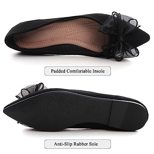 Image of Dear Time Women's Ballet Flats Dress Ballet Shoes Slip on for Office Work Comfortable Shoes
