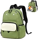 BTOOP Kids Backpack for Boys Girls 3-6, Preschool Kindergarten Backpack with Insulated Lunch Compartment & Chest Strap, Cute Lightweight School Travel Bag Fits A4 Folder