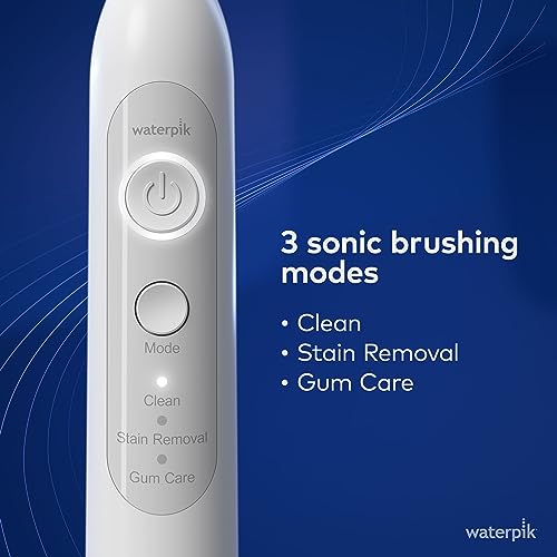 Waterpik Cordless Pearl and Sensonic Rechargeable Electric Toothbrush and Water Flosser Combo, Complete Dental Care for Teeth, Gums, Braces and Travel – ADA Accepted, White - image 6