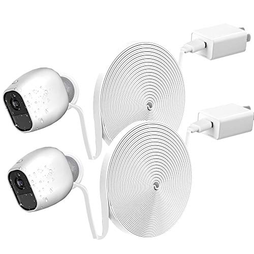 Câble de charge pour Arlo Go et Pro, double cordon étanche de 9m pour surveillance jardin et maison