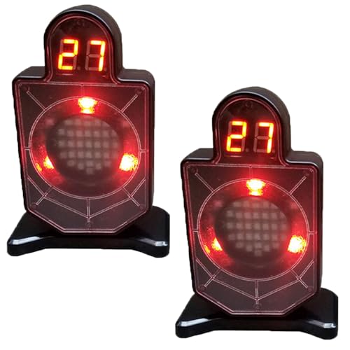 2 Pcs Dry Fire Target Laser Training System and Portable Counting Laser Trainer for Reactive Laser Shooting and Dry Fire Shooting Practice