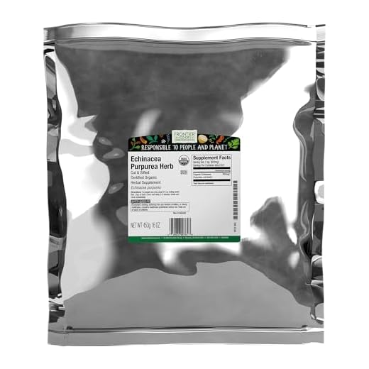 Frontier Co-op Echinacea Purpurea Root, Cut & Sifted, Certified Organic, Kosher | 1 lb. Bulk Bag | Echinacea purpurea (L.) Moench