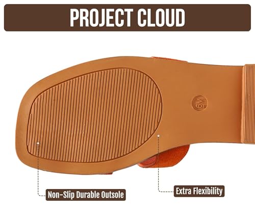 Image of Project Cloud 100% Genuine Leather Sandals Women Flats For Women (Jannel)