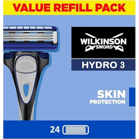 Wilkinson Sword Hydro 3 Razor Blades with Gel Cover