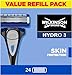 Produktbild WILKINSON SWORD - Hydro 3 Rasierklingen für Herren | Packung mit 24 Rasierklingen Nachfüllpackungen | Hydrating Gel & Präzisionstrimmer