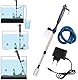 WANGCL Automatisches elektrisches Akku-Aquarium-Kies-Reiniger-Kit Filter-Vakuum-Siphon-betriebenes Frischsand-Waschsystem mit angepasstem Frischsand-Waschgerät mit Adapter