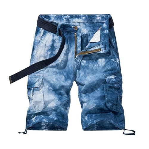Short d'Été Homme Tie-Dye Large Contre la Chaleur