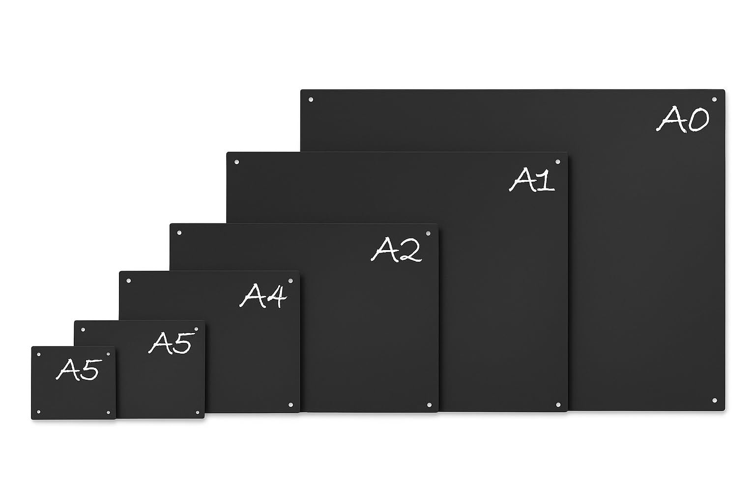Chalkboard Blackboard Wall Menu Board with Pre-Drilled Holes – A0, A1, A2, A3, A4, A5 Sizes | Extra Large to Small Easy Wipe Reusable Writing Boards for Café, Pub, Restaurant, Weddings & Home (A0)