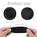 MBAIYO 6pcs Fabric Headphone Ear Covers, Black Washable Ear Pad Covers Stretchable Earcup Spandex Headphone Protector Sweat Headset Cloth Fit 3.5