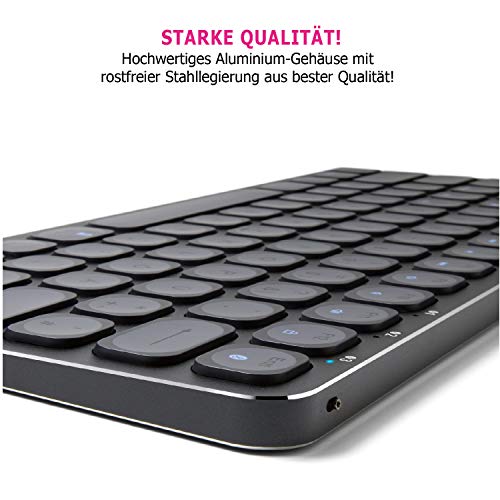 QLIQ tastiera Bluetooth nero Nero
