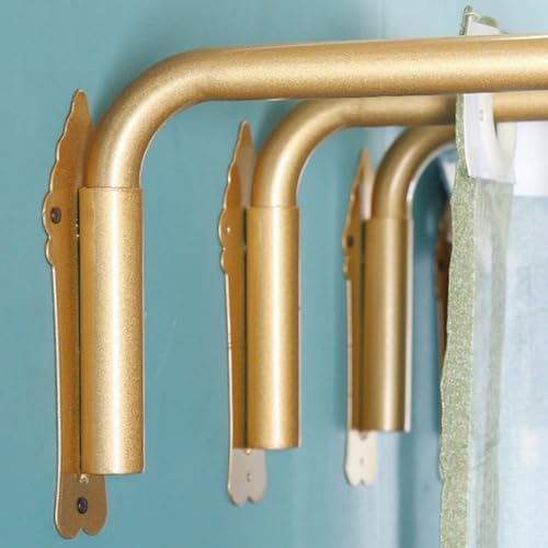 Tringle à rideaux dorée élégante de 90 cm avec fixation renforcée - 4