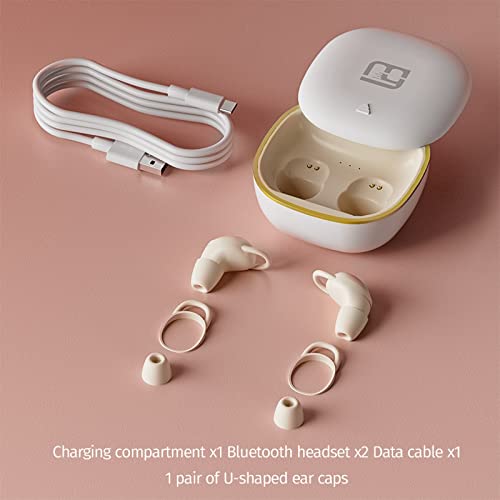Invisible Sleep Earbuds Smallest Lightest Tiny Noise Cancelling Ear Buds for Sleeping Quiet-Comfort Mini Sleepbuds Wireless Bluetooth 5.2 Hidden Headphones for Side Sleepers/Work Small Earplugs