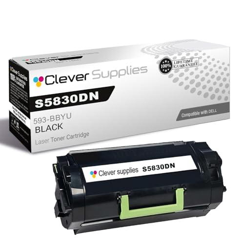 CS Replacement Compatible with Dell S5830DN Toner Cartridge 593-BBYU to use with S5830DN (Black, 1-Pack)
