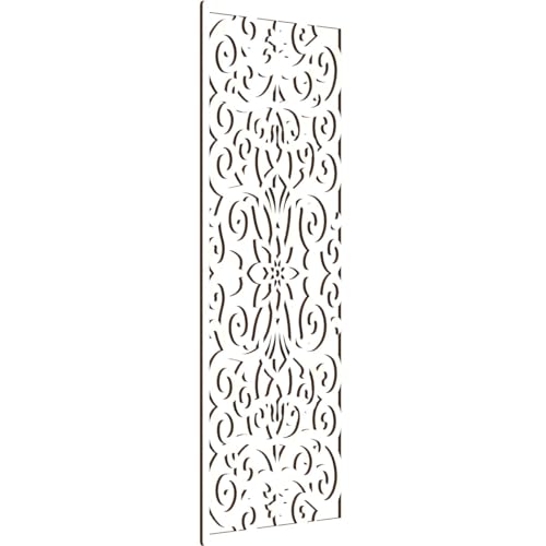 Image of Buel Decorative Pierced Fretwork Wood Wall Panels, 19 3 /8 inchW x 49 3 /8 inchH x 1 /4 inchT, Birch