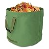 Benz Garden Garten-Abfallsack – Faltbarer Laub-Sack aus robustem Leinengewebe – Schwerlast-Gartensack – Gartentasche – Rasensack – 1x 125 Liter