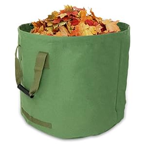 Benz Garden Garten-Abfallsack – Faltbarer Laub-Sack aus robustem Leinengewebe – Schwerlast-Gartensack – Gartentasche – Rasensack – 1x 125 Liter