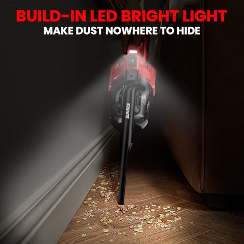Image of Cordless Vacuum for Milwaukee M18 Battery, 5 in 1 Handheld Electric Vacuum Cleaner with 500W Powerful Motor, 46 CFM Portable Hand Vacuum with 2 Filtration HEPA for Home, Floor, Carpet, Car (Tool Only)