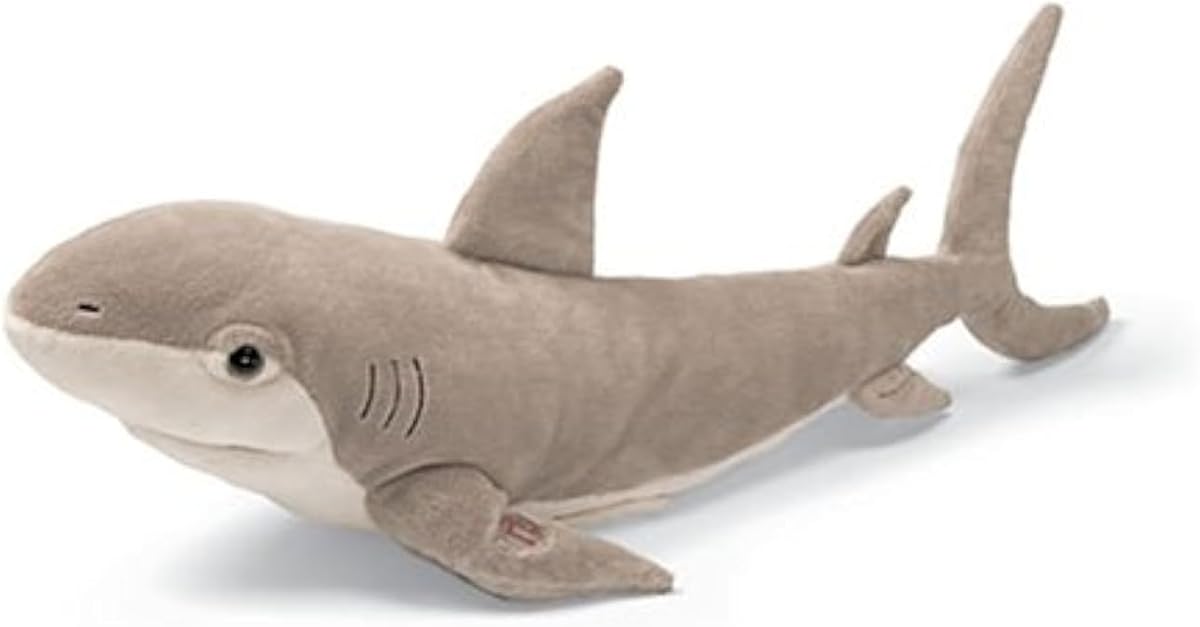 Gund Sharpie Singing Shark Singing Animal de peluche - Juguete de peluche electrónico para niños