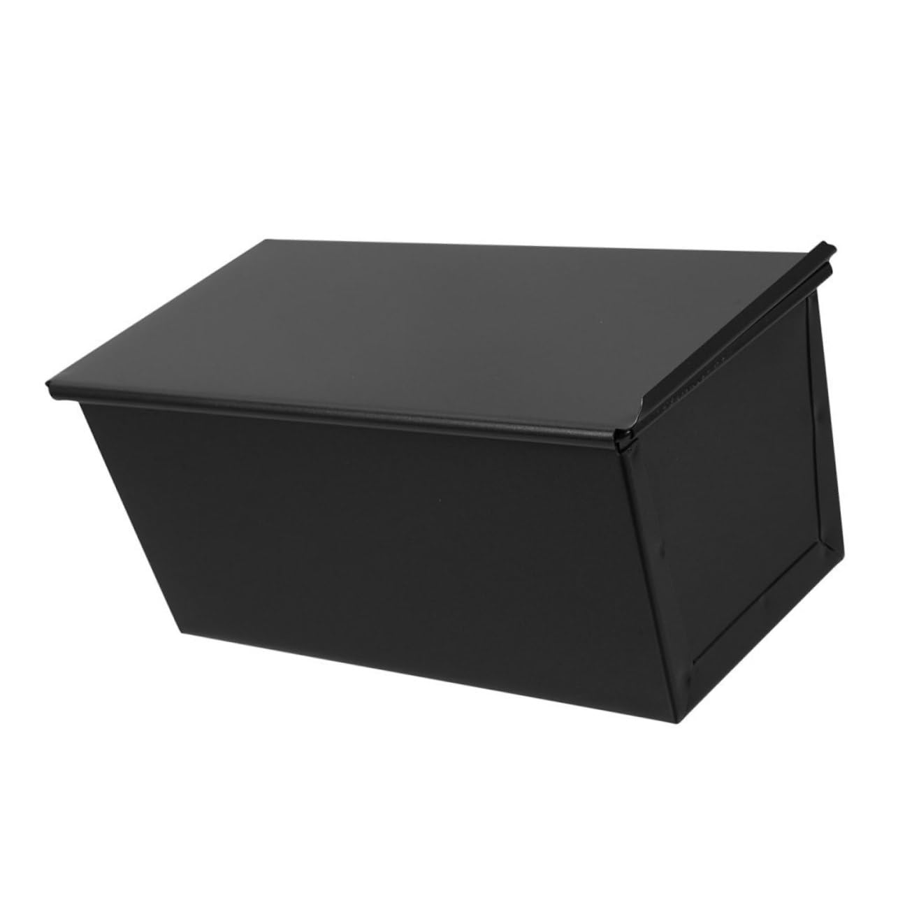 ABOOFAN 4 Stück Toastform toastbrot backform brotform Toasterform Backform mit Deckel loaf pan Brotbackform wiederverwendbare Toastpfanne Toast-Backform Kastenform aus Metall Eisen Black