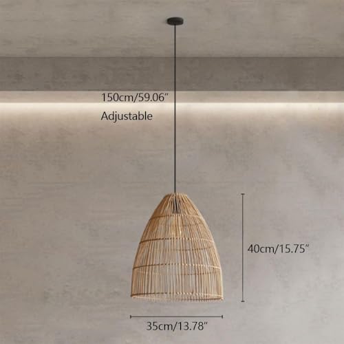 Chandelier en osier rustique pour réchauffer une pièce trop froide