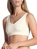 CALIDA Damen 100% natuur Bustier, Star White, 40-42 EU