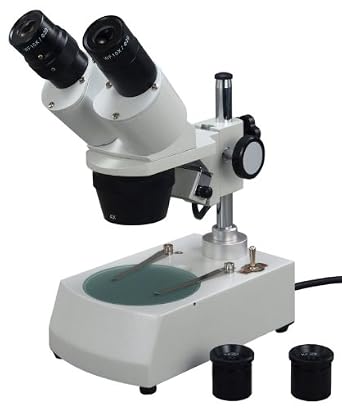 OMAX 20X-40X-80X Binocular Stereo Microscope with Dual Lights System | 20X-40X Magnification Range