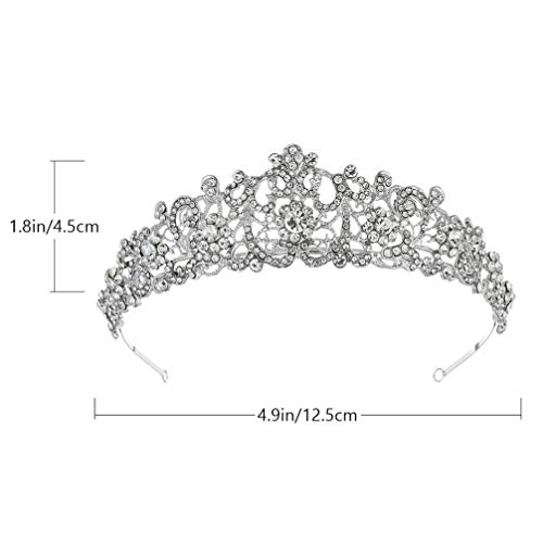 SOIMISS Casamento Coroa de Noiva Tiara Barroco Do Vintage Cristal Strass Coroa Tiara Cabelo Headpiec