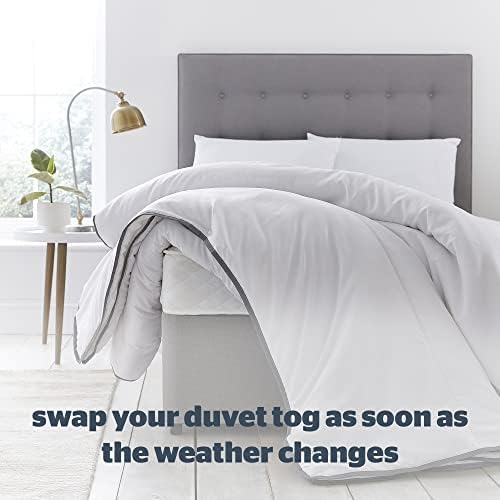 Silentnight All Seasons King Duvet  3 in 1 Duvet with 4.5 Tog and 10.5 Tog Quilts Which Combine to Create a 15 Tog Duvet  Ideal for Spring, Summer, Autumn, and Winter  King